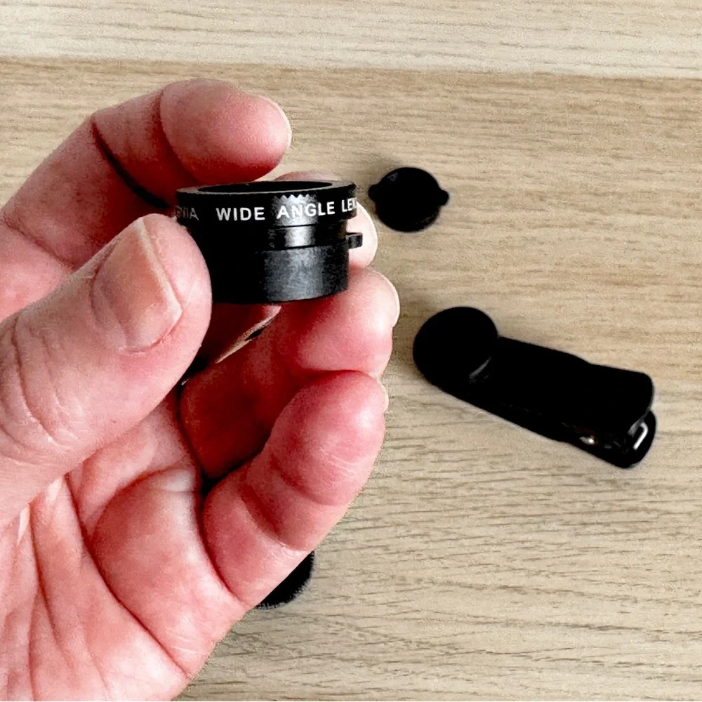 Clip on Camera Lens set macro fish eye wide angle